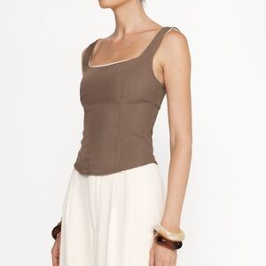 Charcoal Clothing brown corset top